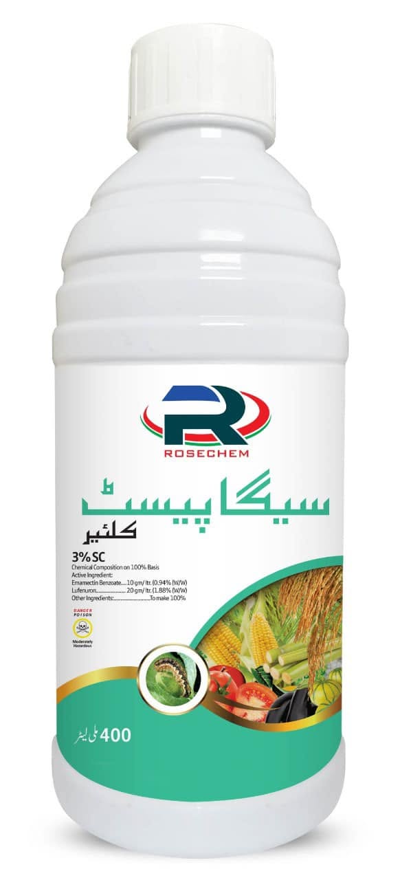 ROSECHEM Segapest Clear 3% SC insecticide bottle, 400 ml