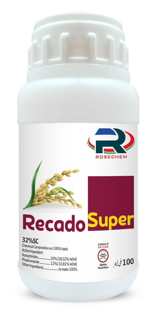ROSECHEM Recado Super 32% SC insecticide bottle, 100 ml
